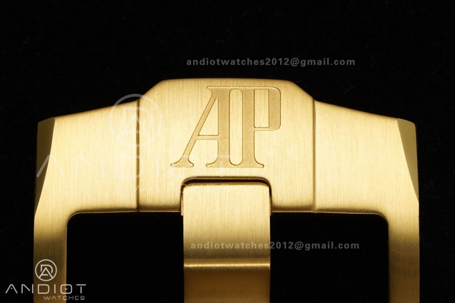 Royal Oak Offshore 43mm Ceramic/YG APPF Best Edition Black Dial on Black Leather Strap AA4401