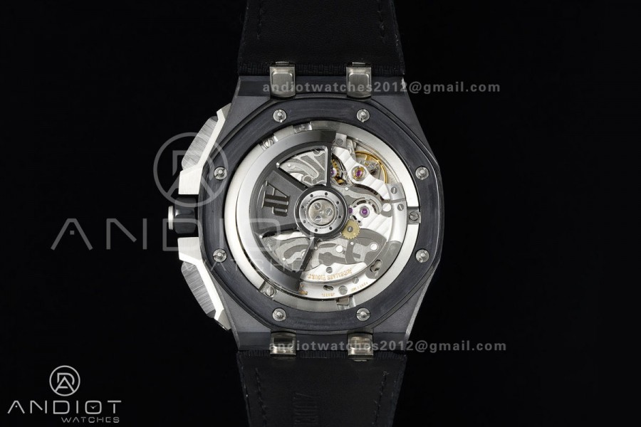 Royal Oak Offshore 43mm Ceramic/SS APPF Best Edition Black/Yellow Dial on Black Leather Strap AA4401