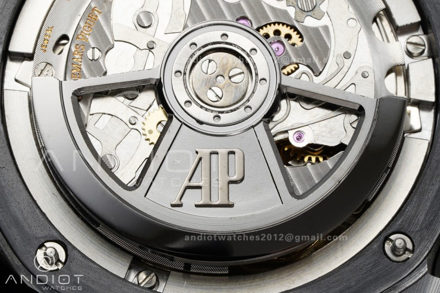 Royal Oak Offshore 43mm Ceramic/SS APPF Best Edition Black/Yellow Dial on Black Leather Strap AA4401