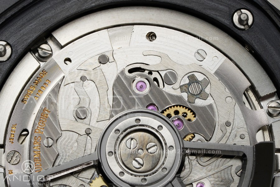 Royal Oak Offshore 43mm Ceramic/SS APPF Best Edition Black/Yellow Dial on Black Leather Strap AA4401