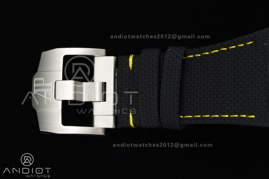 Royal Oak Offshore 43mm Ceramic/SS APPF Best Edition Black/Yellow Dial on Black Leather Strap AA4401