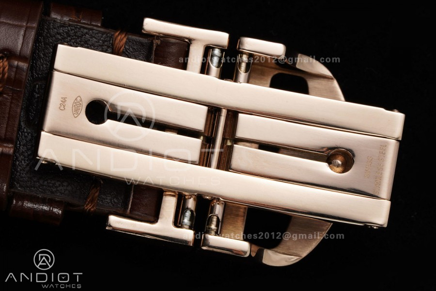 Portugieser Chrono IW371611 RG APSF 1:1 Best Edition White Dial on Brown Leather Strap DD69355 Super Clone