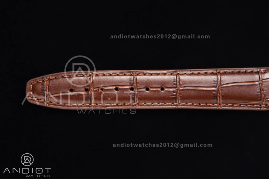 Portugieser Chrono IW371611 RG APSF 1:1 Best Edition White Dial on Brown Leather Strap DD69355 Super Clone