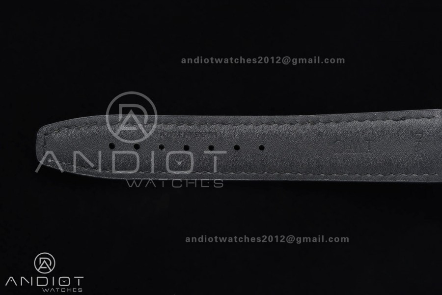 Portugieser Chrono iw371625 RG APSF 1:1 Best Edition Black Dial on Black Leather Strap DD69355 Super Clone