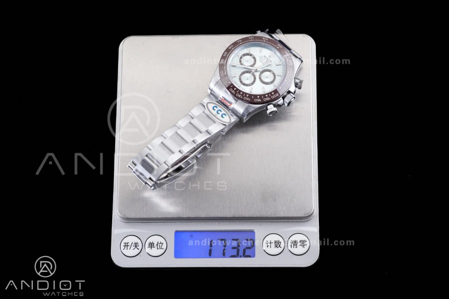 Daytona 116506 3CF 1:1 Best Edition Ice Blue Stick Dial on SS Bracelet DD4130 V2 (Mod Version)