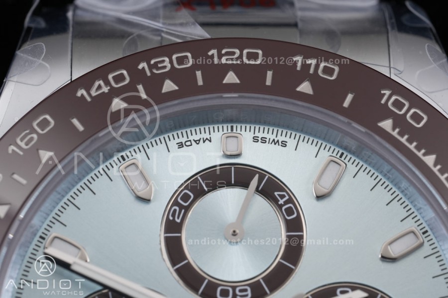 Daytona 116506 3CF 1:1 Best Edition Ice Blue Stick Dial on SS Bracelet DD4130 V2 (Mod Version)