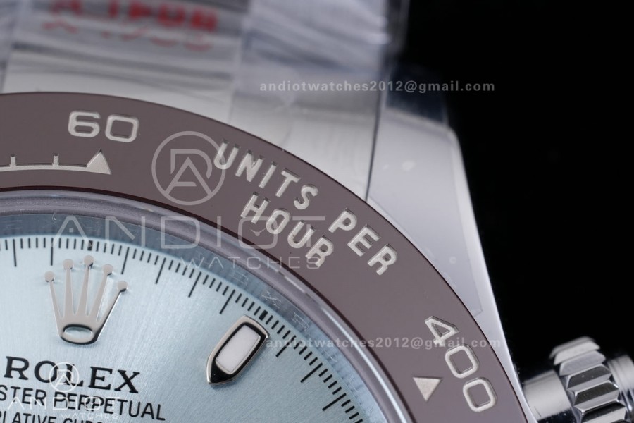 Daytona 116506 3CF 1:1 Best Edition Ice Blue Stick Dial on SS Bracelet DD4130 V2 (Mod Version)