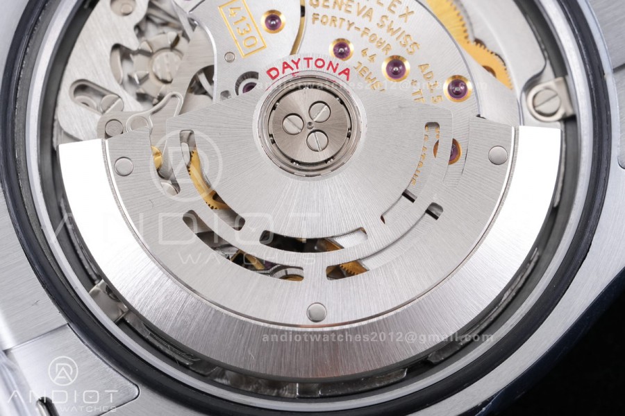 Daytona 116599rbow 3CF 1:1 Best Edition Black Diamonds Dial on SS Bracelet DD4130 V2 (Mod Version)