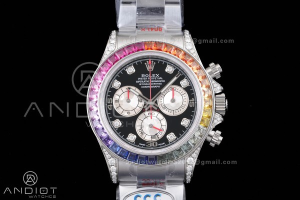 Daytona 116599rbow 3CF 1:1 Best Edition Black Diam...