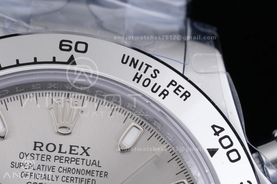 Daytona 116509 3CF 1:1 Best Edition Gray/Black Dial on SS Bracelet DD4130 V2 (Mod Version)