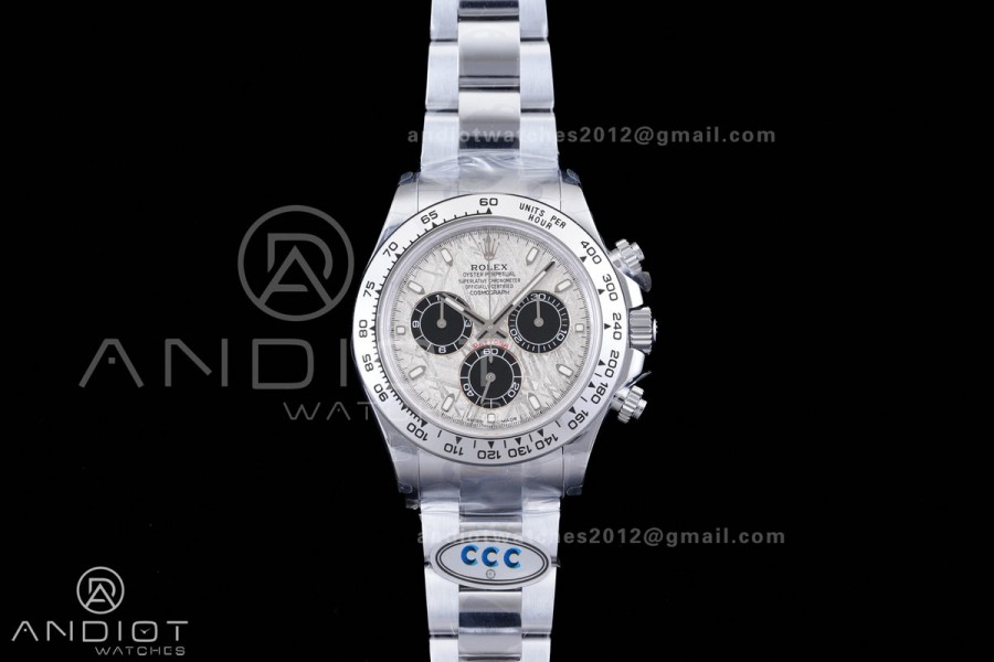 Daytona 116509 3CF 1:1 Best Edition Meteorite Dial on SS Bracelet DD4130 V2 (Mod Version)