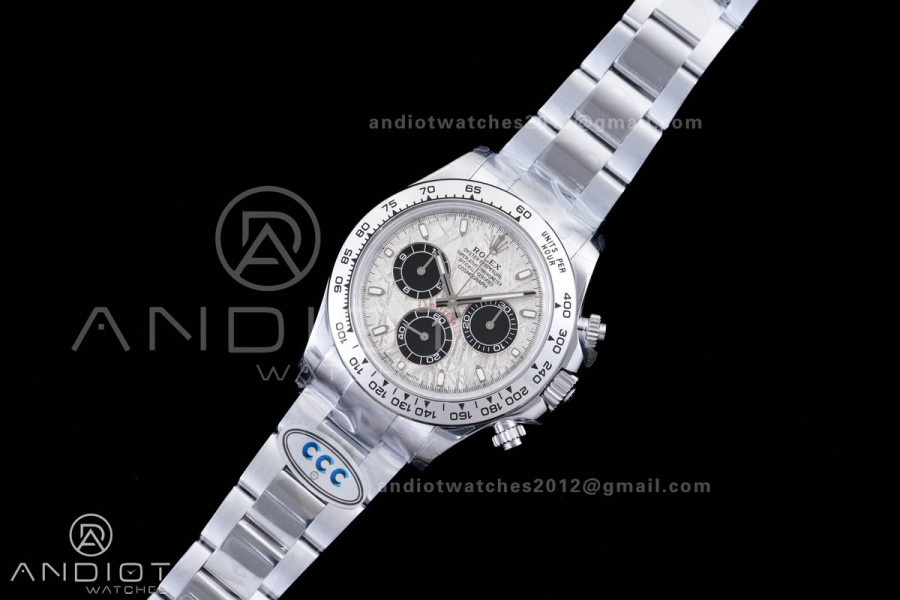 Daytona 116509 3CF 1:1 Best Edition Meteorite Dial on SS Bracelet DD4130 V2 (Mod Version)