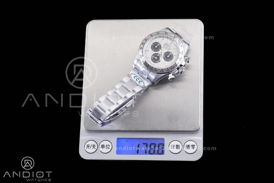 Daytona 116509 3CF 1:1 Best Edition Meteorite Dial on SS Bracelet DD4130 V2 (Mod Version)