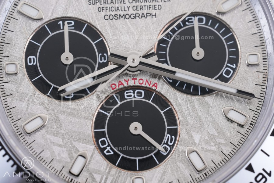 Daytona 116509 3CF 1:1 Best Edition Meteorite Dial on SS Bracelet DD4130 V2 (Mod Version)