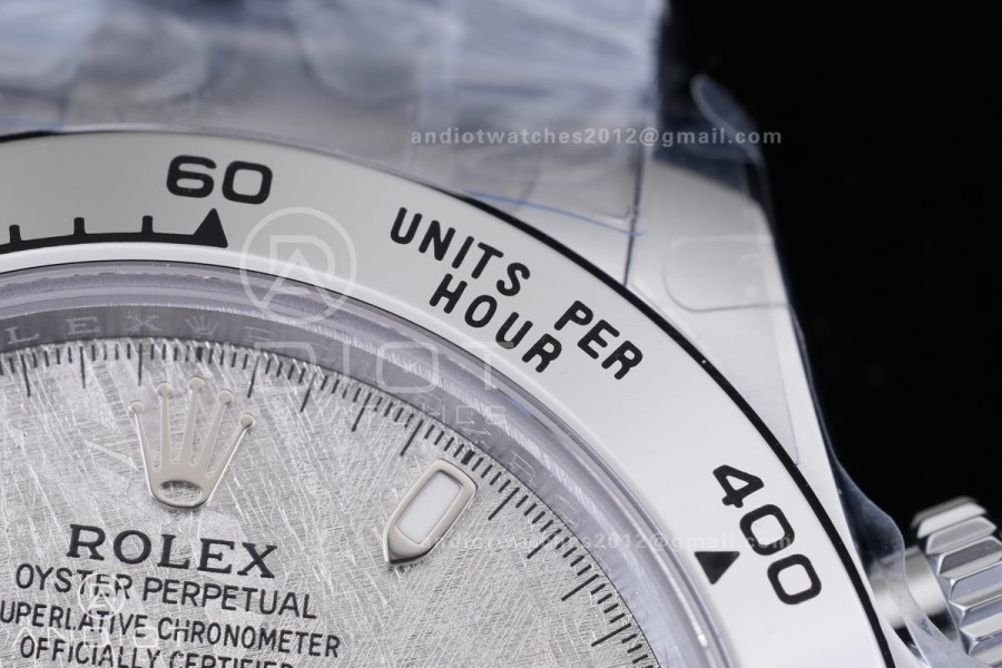 Daytona 116509 3CF 1:1 Best Edition Meteorite Dial on SS Bracelet DD4130 V2 (Mod Version)