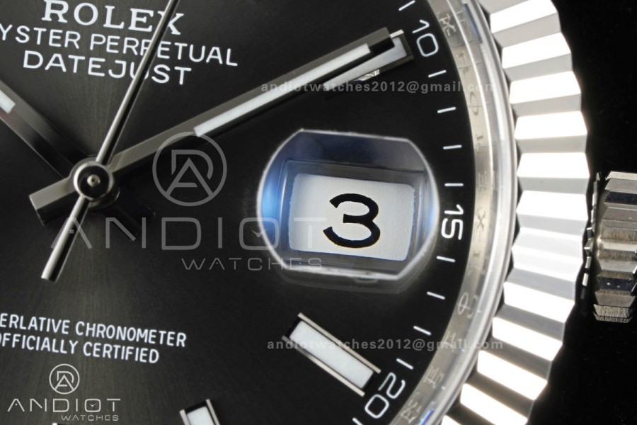 DateJust 41 126334 Clean Plus 1:1 Best Edition Gray Stick Dial on Jubilee Bracelet DD3235