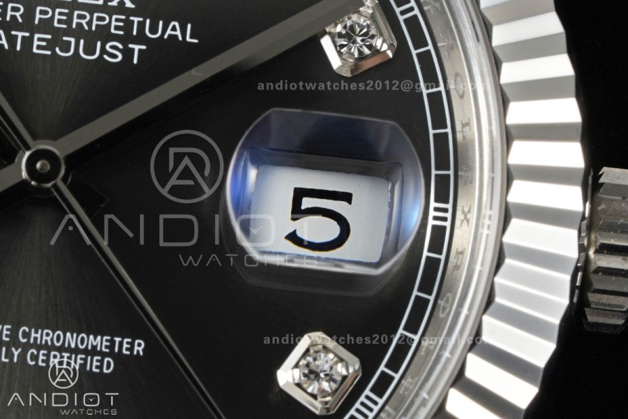 DateJust 41 126334 Clean Plus 1:1 Best Edition Gray Diamonds Dial on Jubilee Bracelet DD3235