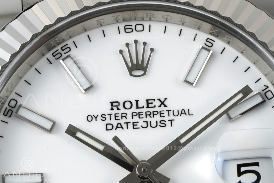 DateJust 41 126334 Clean Plus 1:1 Best Edition White Stick Dial on Jubilee Bracelet DD3235