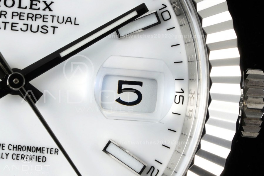 DateJust 41 126334 Clean Plus 1:1 Best Edition White Stick Dial on Jubilee Bracelet DD3235