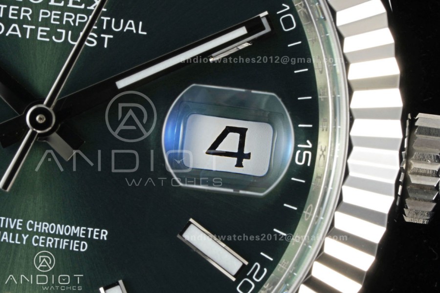 DateJust 41 126334 Clean Plus 1:1 Best Edition Green Stick Dial on Jubilee Bracelet DD3235