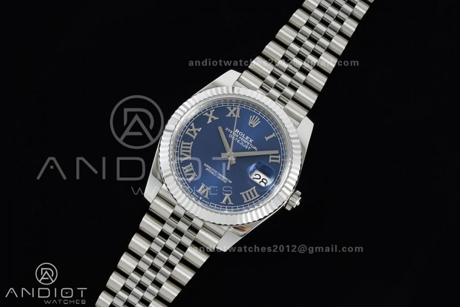 DateJust 41 126334 Clean Plus 1:1 Best Edition Blue Roman Dial on Jubilee Bracelet DD3235