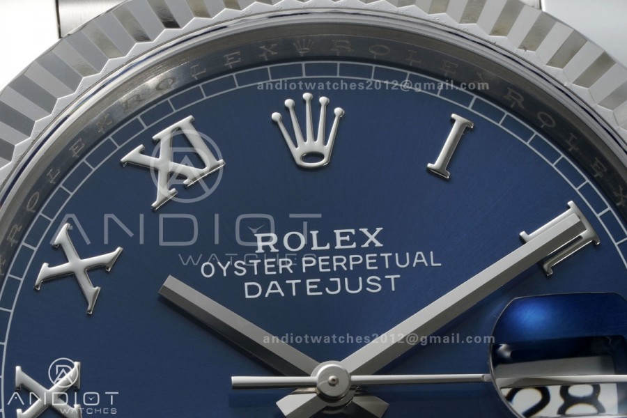 DateJust 41 126334 Clean Plus 1:1 Best Edition Blue Roman Dial on Jubilee Bracelet DD3235
