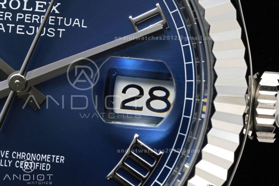 DateJust 41 126334 Clean Plus 1:1 Best Edition Blue Roman Dial on Jubilee Bracelet DD3235