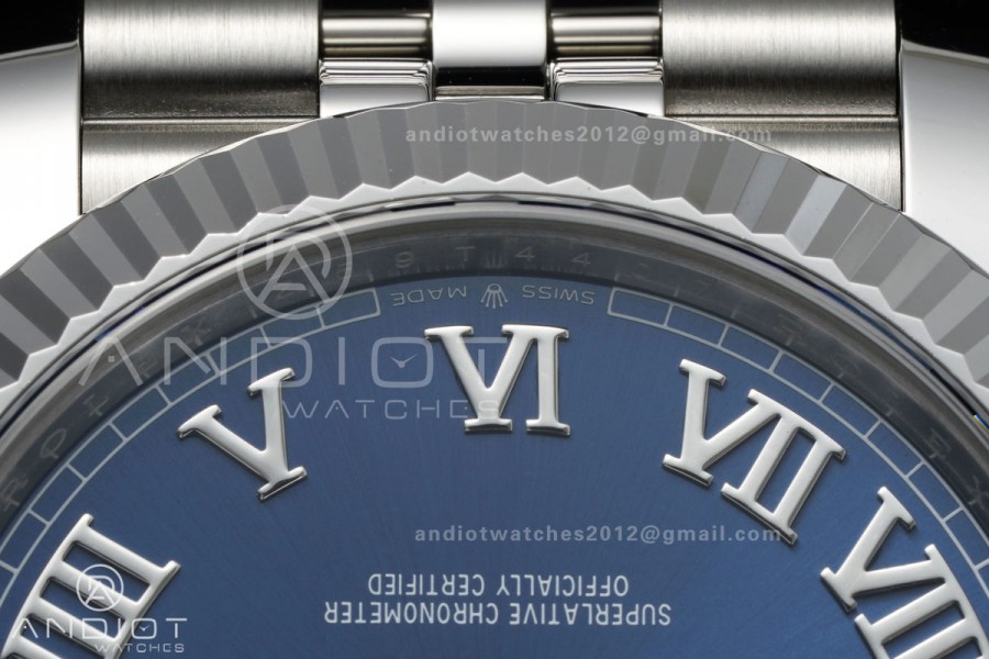 DateJust 41 126334 Clean Plus 1:1 Best Edition Blue Roman Dial on Jubilee Bracelet DD3235