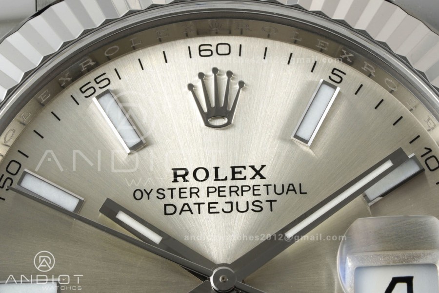 DateJust 41 126334 Clean Plus 1:1 Best Edition Silver Stick Dial on Jubilee Bracelet DD3235