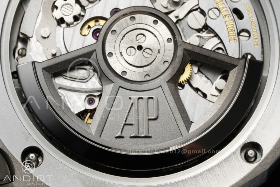 Royal Oak Offshore 43mm 26420io Titanium DDF 1:1 Best Edition Gray Dial on Gray Rubber Strap DD4401 Super Clone