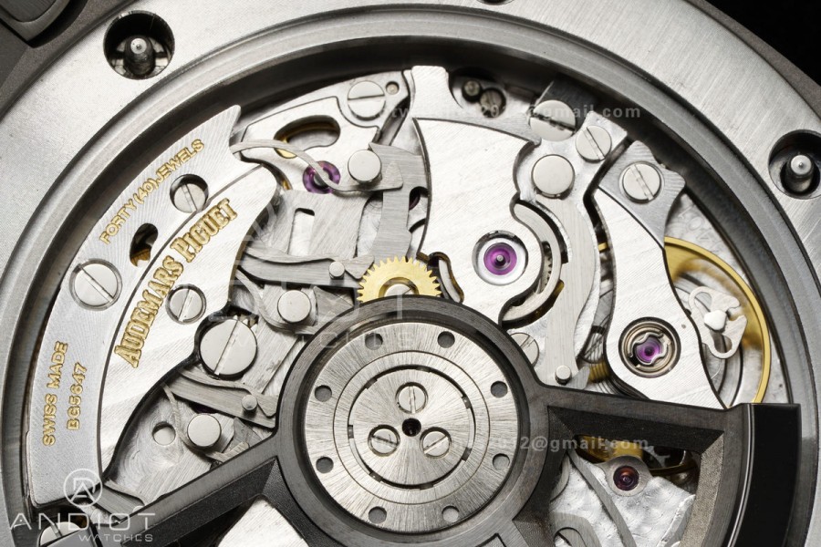 Royal Oak Offshore 43mm 26420io Titanium DDF 1:1 Best Edition Gray Dial on Gray Rubber Strap DD4401 Super Clone