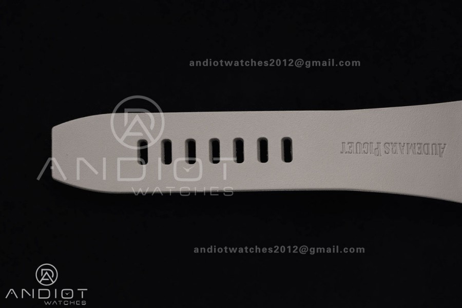 Royal Oak Offshore 43mm 26420io Titanium DDF 1:1 Best Edition Gray Dial on Gray Rubber Strap DD4401 Super Clone