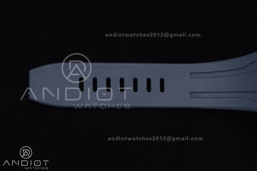 Royal Oak Offshore 43mm 26420ti Titanium DDF 1:1 Best Edition Blue Dial on Blue Rubber Strap DD4401 Super Clone