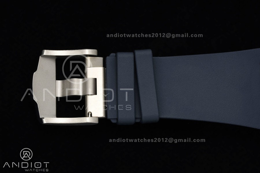 Royal Oak Offshore 43mm 26420ti Titanium DDF 1:1 Best Edition Blue Dial on Blue Rubber Strap DD4401 Super Clone