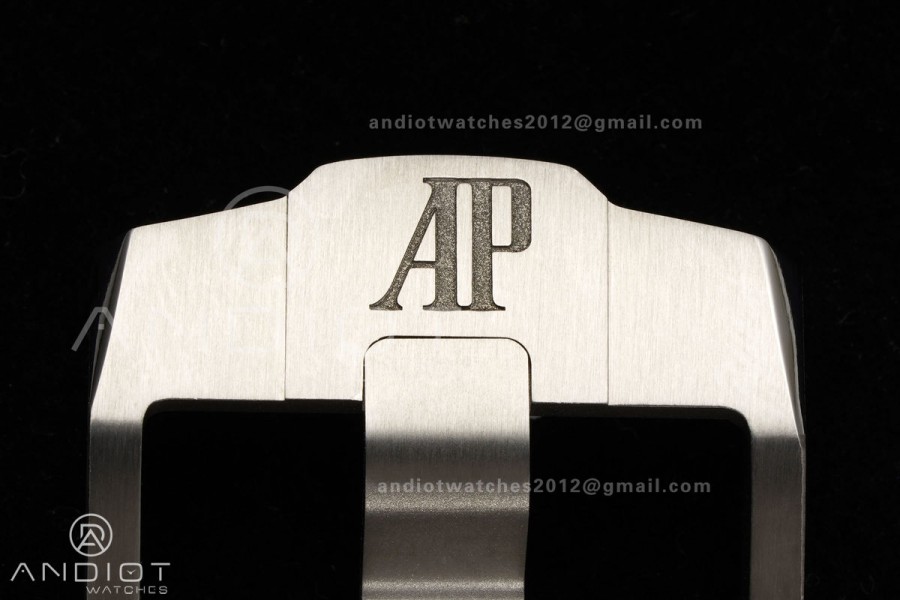 Royal Oak Offshore 43mm 26420ti Titanium DDF 1:1 Best Edition Blue Dial on Blue Rubber Strap DD4401 Super Clone