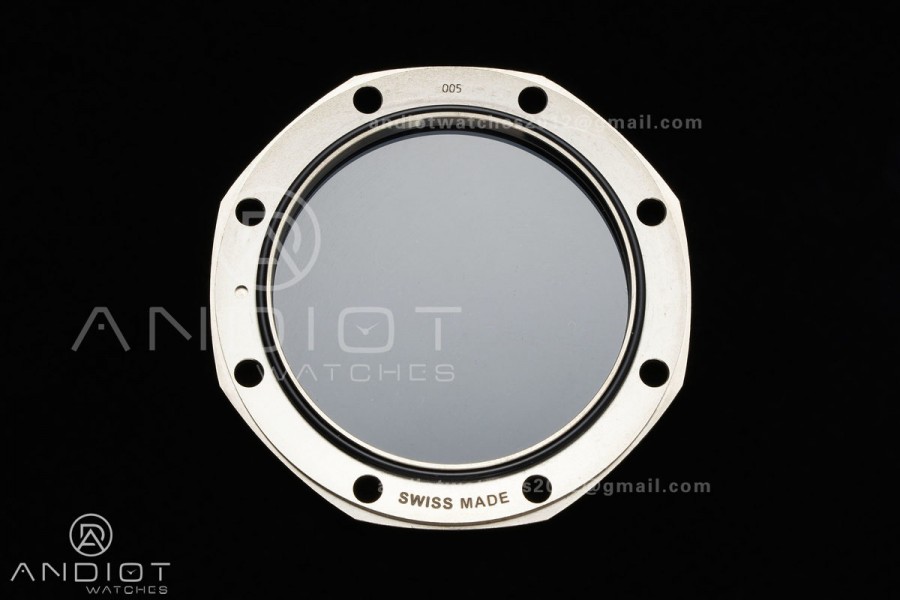 Royal Oak Offshore 43mm 26420ti Titanium DDF 1:1 Best Edition Blue Dial on Blue Rubber Strap DD4401 Super Clone