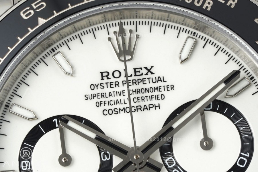 Daytona 126500 QF 1:1 Best Edition 904L Steel White Dial on SS Bracelet JH4131 (Free Sprung)