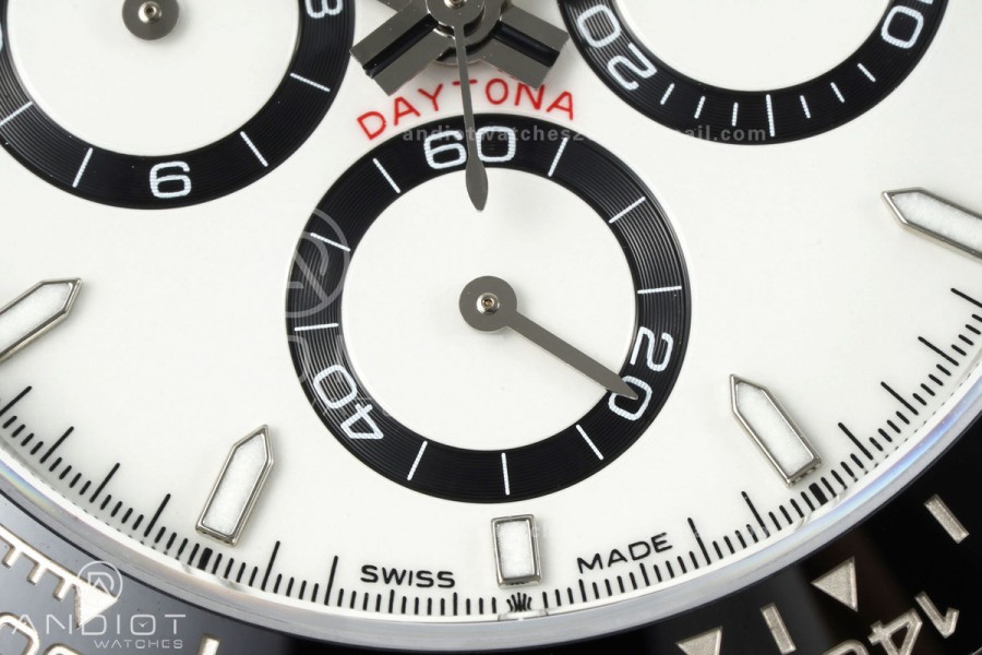 Daytona 126500 QF 1:1 Best Edition 904L Steel White Dial on SS Bracelet JH4131 (Free Sprung)