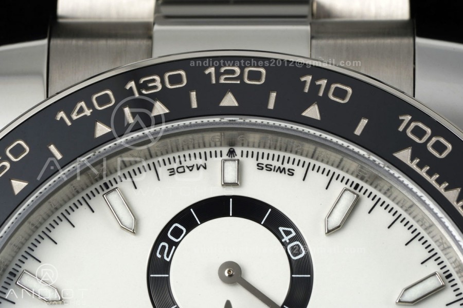 Daytona 126500 QF 1:1 Best Edition 904L Steel White Dial on SS Bracelet JH4131 (Free Sprung)