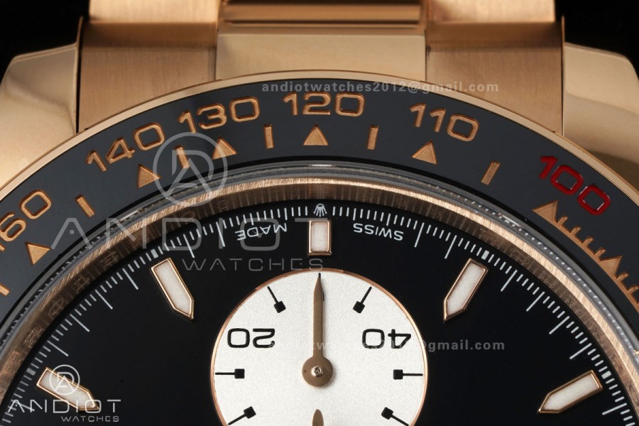 Daytona 126525 LN Le Mans QF 1:1 Best Edition on RG Bracelet JH4132 Free Sprung (Weighted)