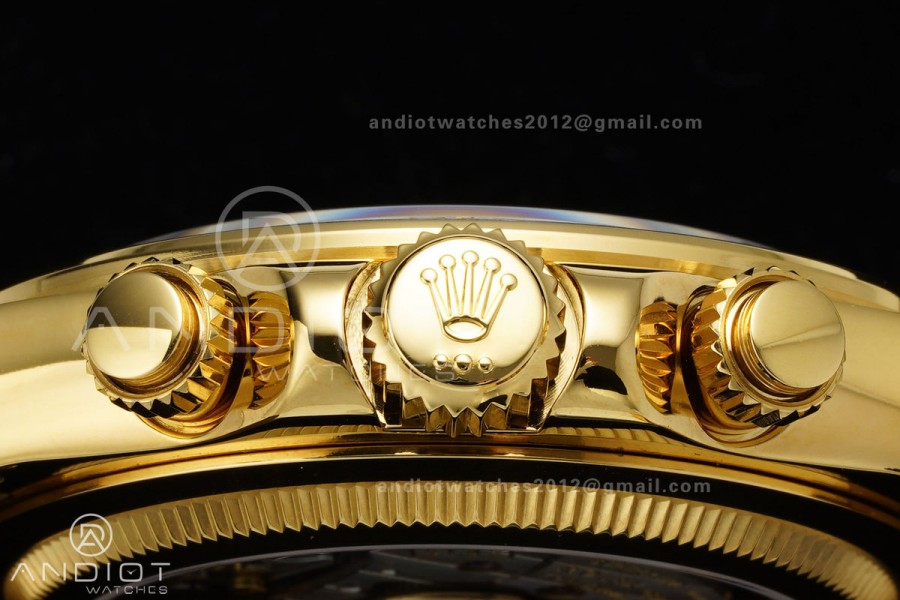 Daytona 126528 LN Le Mans QF 1:1 Best Edition on YG Bracelet JH4132 Free Sprung (Weighted)