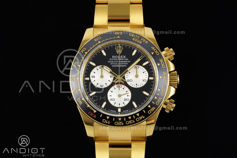 Daytona 126528 LN Le Mans QF 1:1 Best Edition on YG Bracelet JH4132 Free Sprung (Weighted)