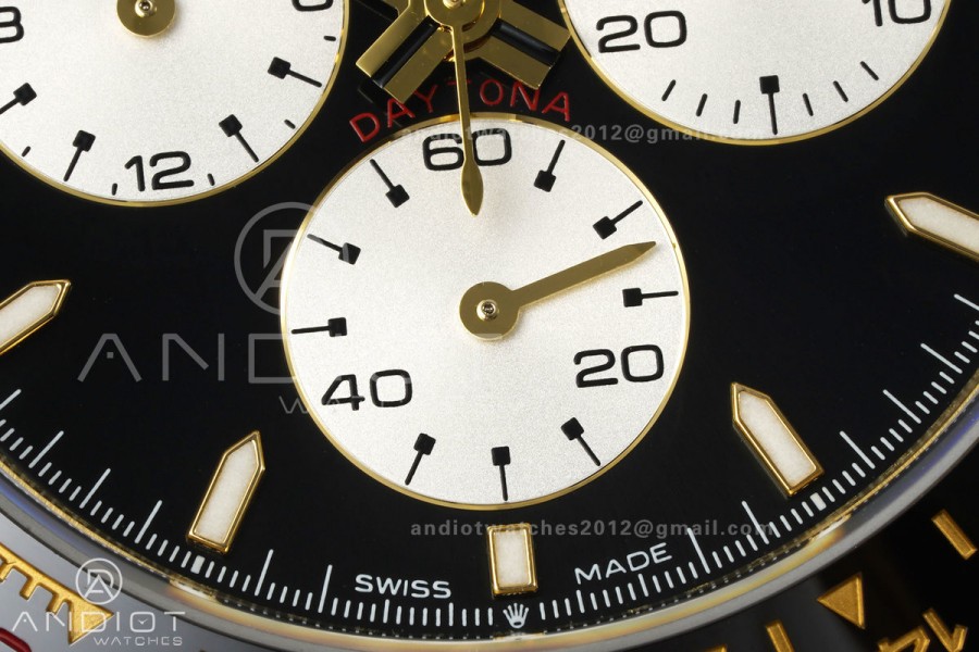 Daytona 126528 LN Le Mans QF 1:1 Best Edition on YG Bracelet JH4132 Free Sprung (Weighted)