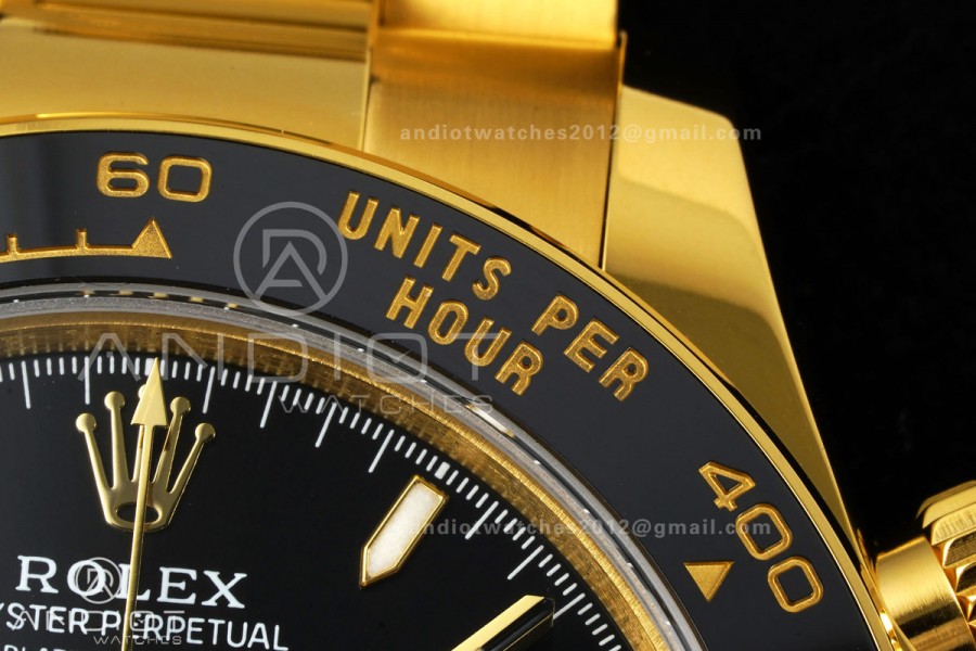 Daytona 126528 LN Le Mans QF 1:1 Best Edition on YG Bracelet JH4132 Free Sprung (Weighted)