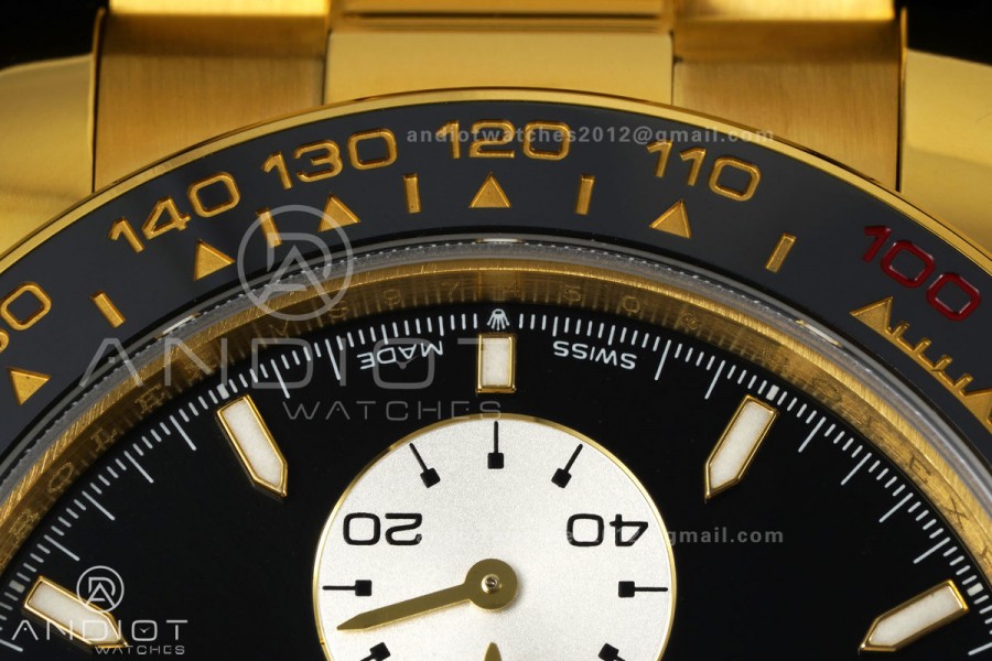 Daytona 126528 LN Le Mans QF 1:1 Best Edition on YG Bracelet JH4132 Free Sprung (Weighted)