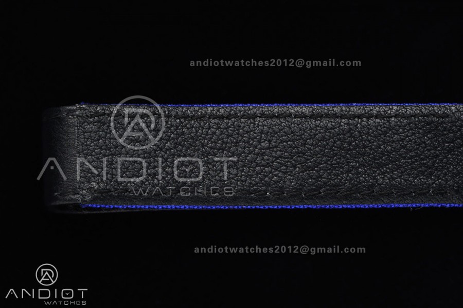 Daytona DIW White Carbon GT Blue SONIC 1:1 Best Edition White Dial on Blue Nylon Strap SA4130