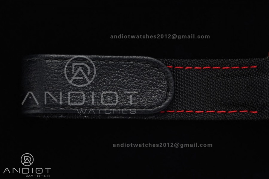 Daytona DIW Red Carbon Iron Man SONIC 1:1 Best Edition Red Dial on Black Nylon Strap SA4130