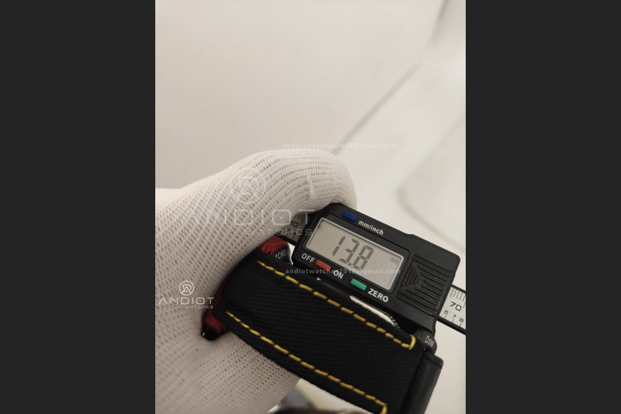 Daytona DIW Red Carbon Iron Man SONIC 1:1 Best Edition Red Dial on Black Nylon Strap SA4130