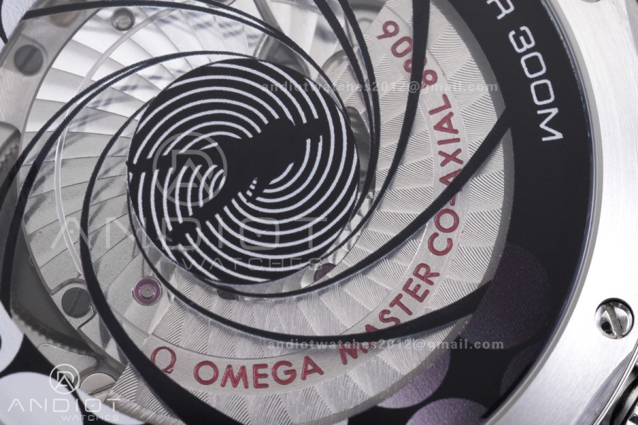 Seamaster 300M Diver 007 SS VSF 1:1 Best Edition Blue Wave Dial on SS Mesh Bracelet VS8806 Super Clone