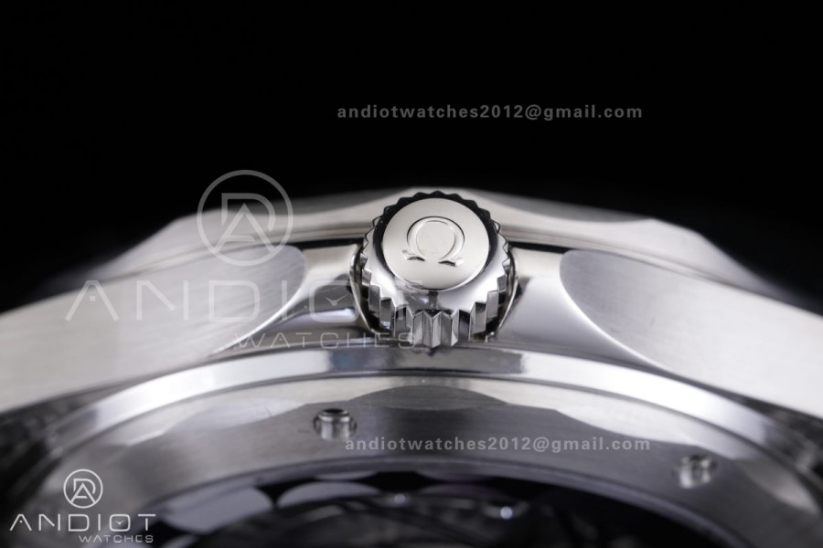 Seamaster 300M Diver 007 SS VSF 1:1 Best Edition Blue Wave Dial on SS Mesh Bracelet VS8806 Super Clone